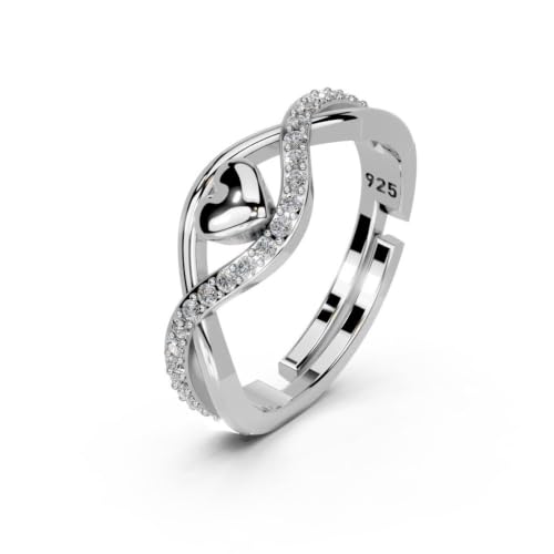 Adjustable Sterling Silver Infinity Ring