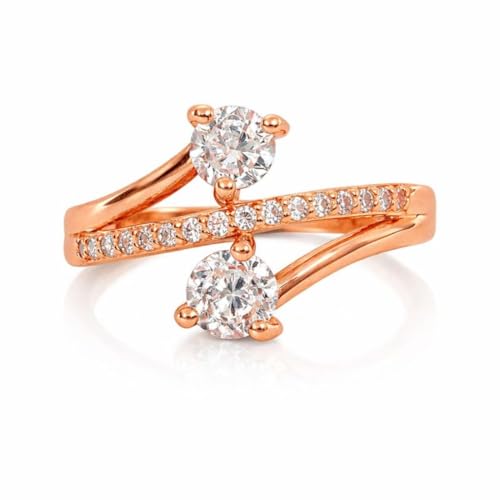 Elegant Rose Gold Diamond Ring