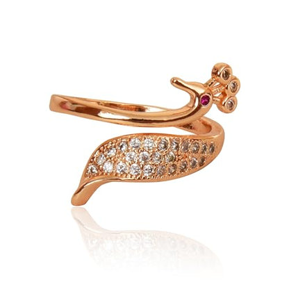 Elegant Rose Gold Diamond Ring