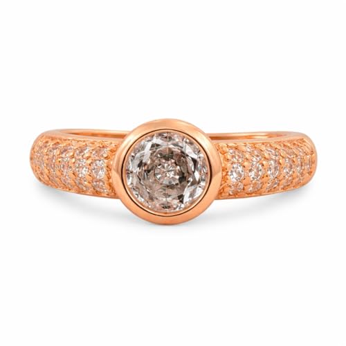 Elegant Rose Gold Diamond Ring