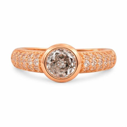 Elegant Rose Gold Diamond Ring