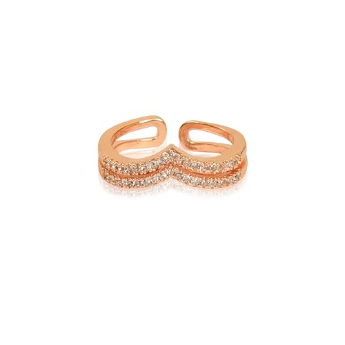 Elegant Rose Gold Diamond Ring
