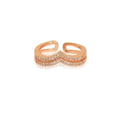 Elegant Rose Gold Diamond Ring
