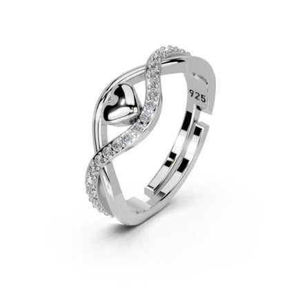 Adjustable Sterling Silver Infinity Ring