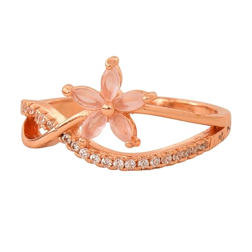Elegant Rose Gold Diamond Ring