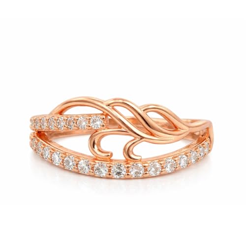 Elegant Rose Gold Diamond Ring