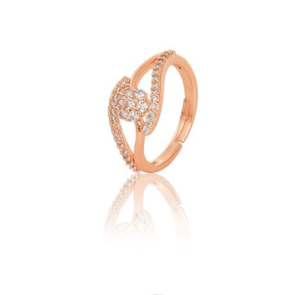 Elegant Rose Gold Diamond Ring