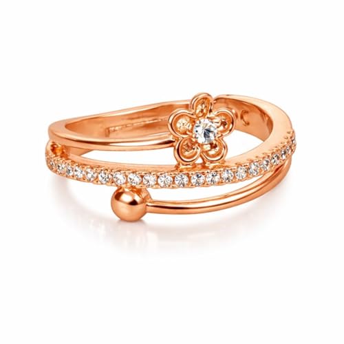 Elegant Rose Gold Diamond Ring