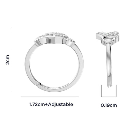Adjustable Sterling Silver Infinity Ring