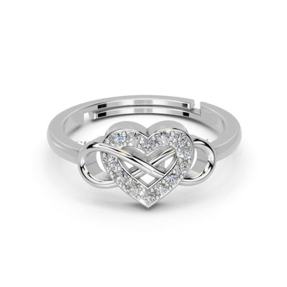 Adjustable Sterling Silver Infinity Ring