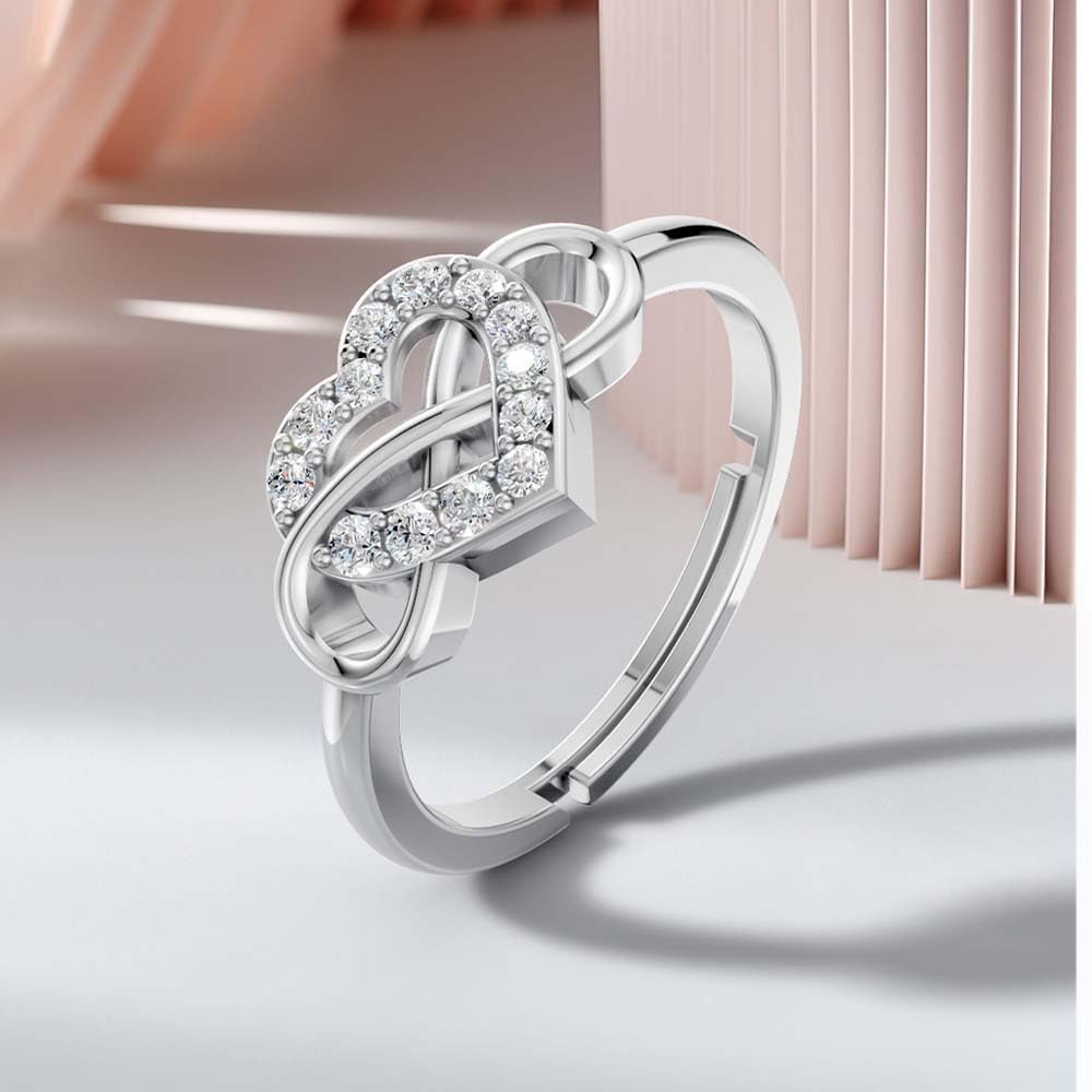 Adjustable Sterling Silver Infinity Ring