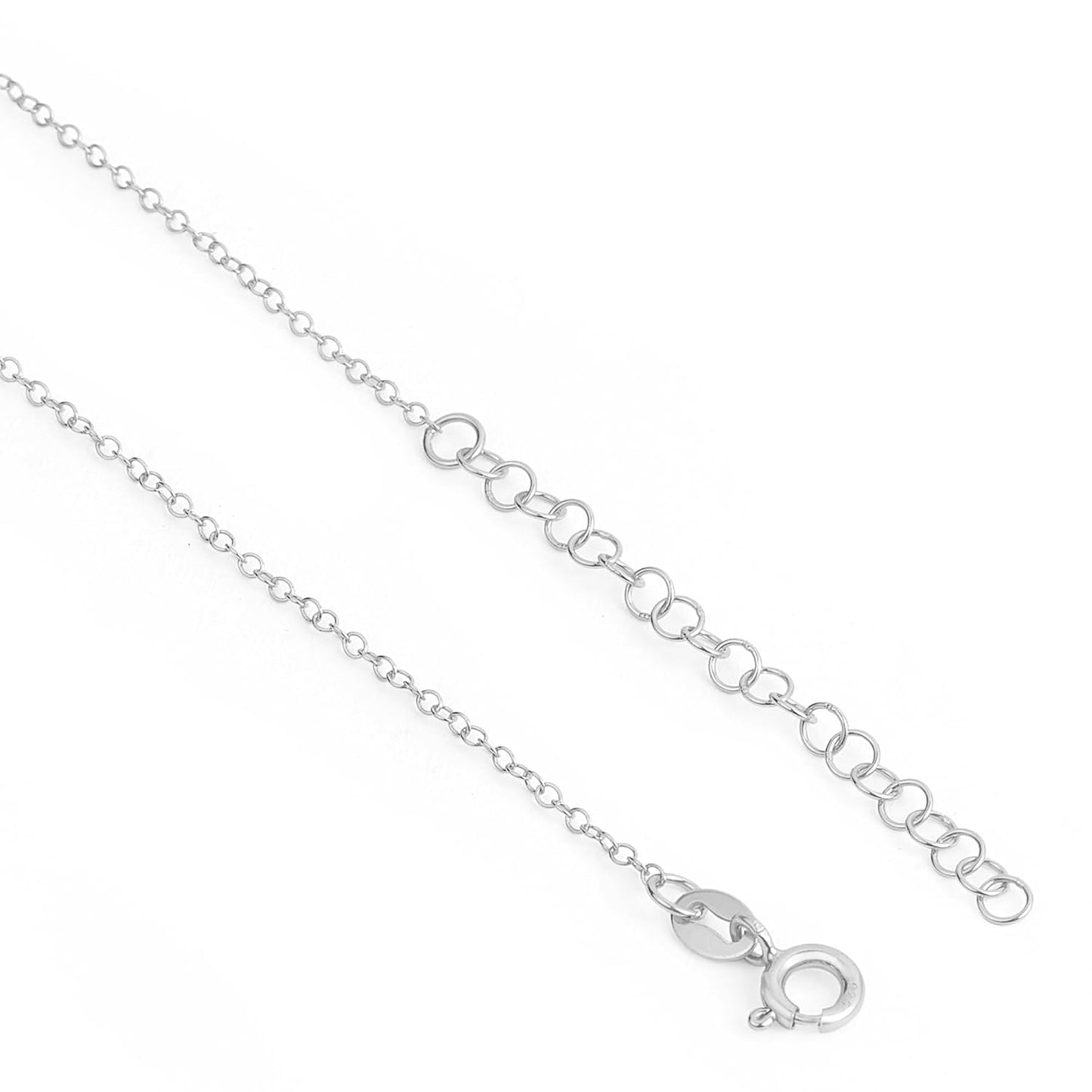 Zavya Silver Butterfly CZ Necklace