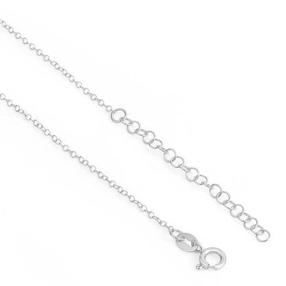 Zavya Silver Butterfly CZ Necklace
