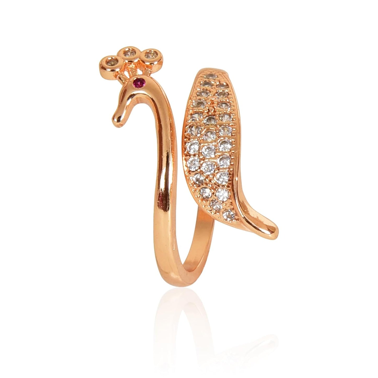 Elegant Rose Gold Diamond Ring