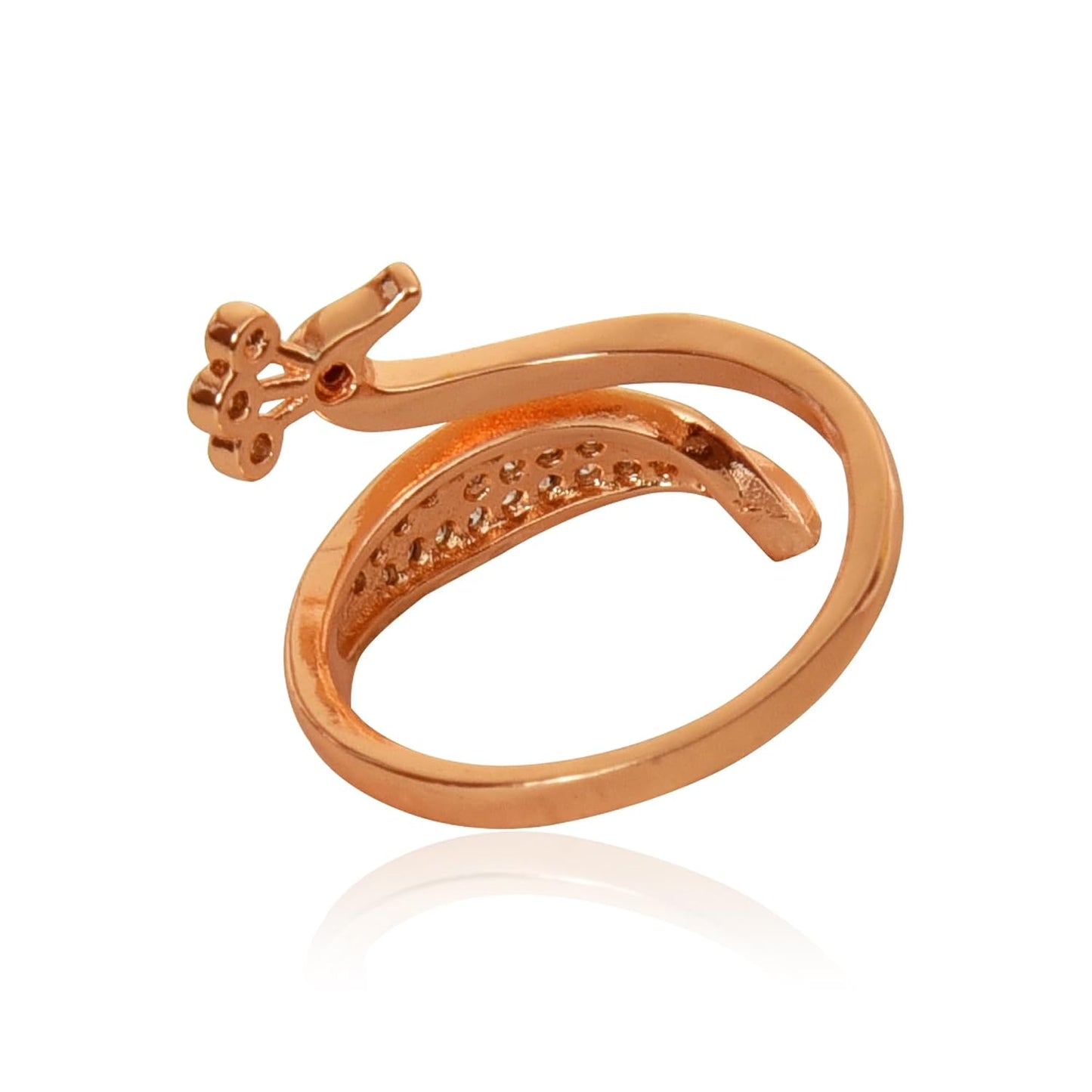 Elegant Rose Gold Diamond Ring
