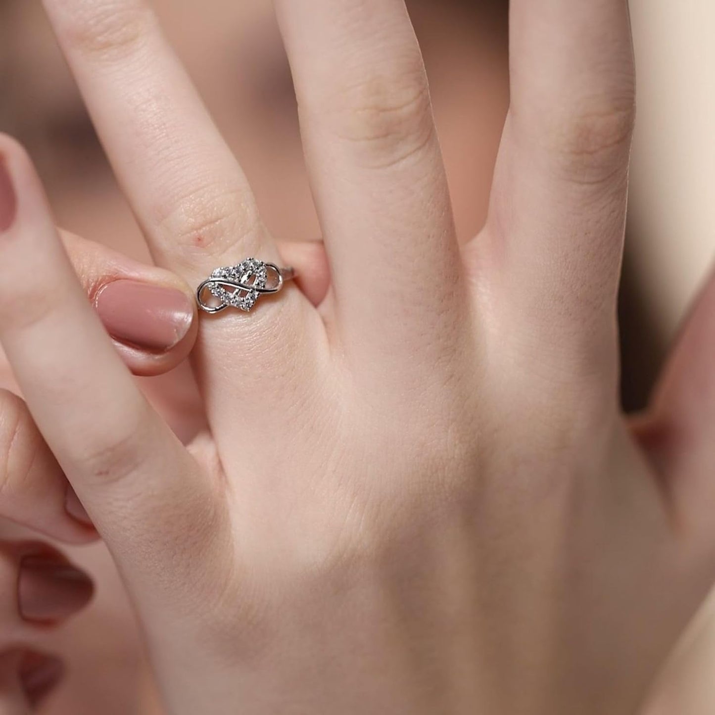 Adjustable Sterling Silver Infinity Ring